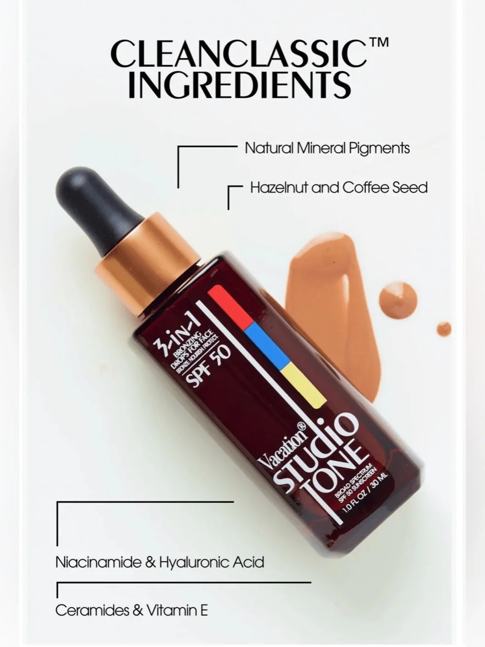 Vacation Studio Tone Bronzing Drops SPF 50